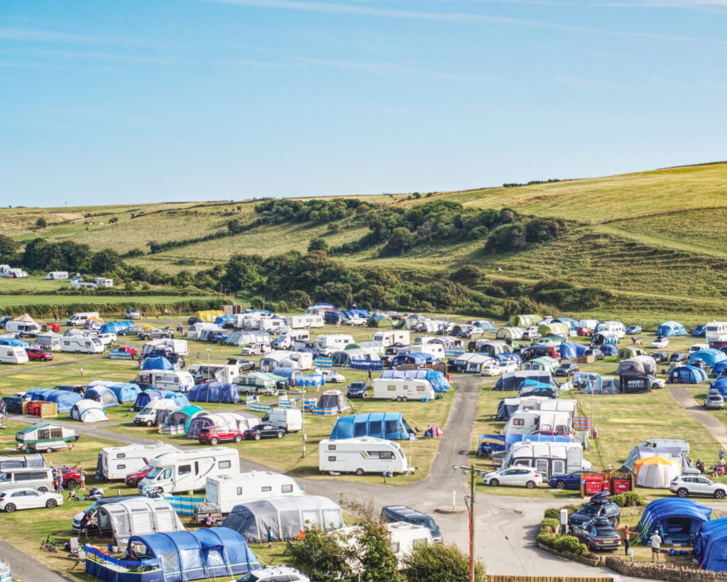 festival vibes campsite